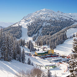 Das Hotel mitten im Skigebiet