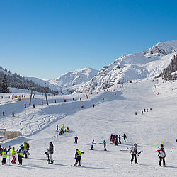 Blick auf die Lamarkhänge - Skigebiet Hochfügen